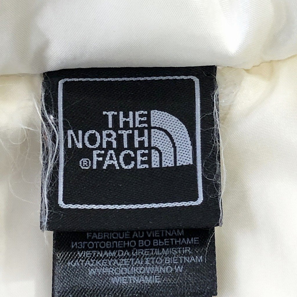 THE NORTH FACE ノースフェイス キルティング ダウン ベスト 防寒 アウトドア ホワイト (レディース ダウン S) P0877 1円スタート_画像7