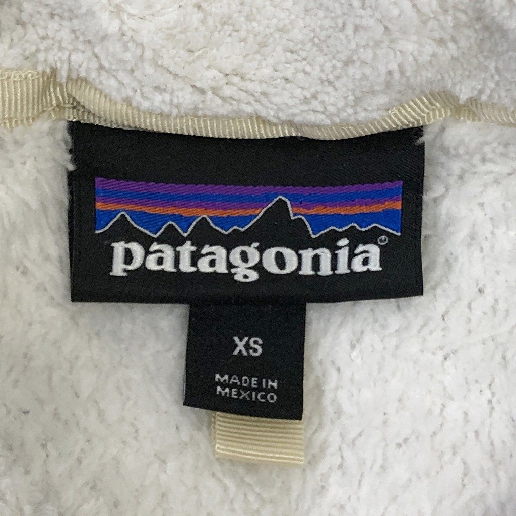 patagonia パタゴニア リツール スナップT フリースジャケット POLARTEC アウトドア ホワイト (レディース XS) P0916 1円スタート_画像7