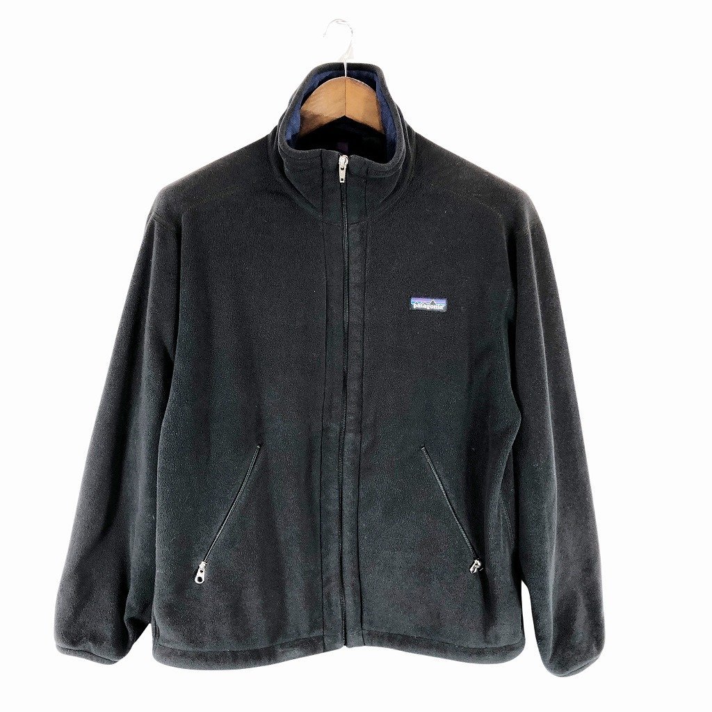 patagonia パタゴニア ウィンドプルーフ フリースジャケット アウトドア STY:25322 ブラック (メンズ S) P1332 1円スタート_画像1