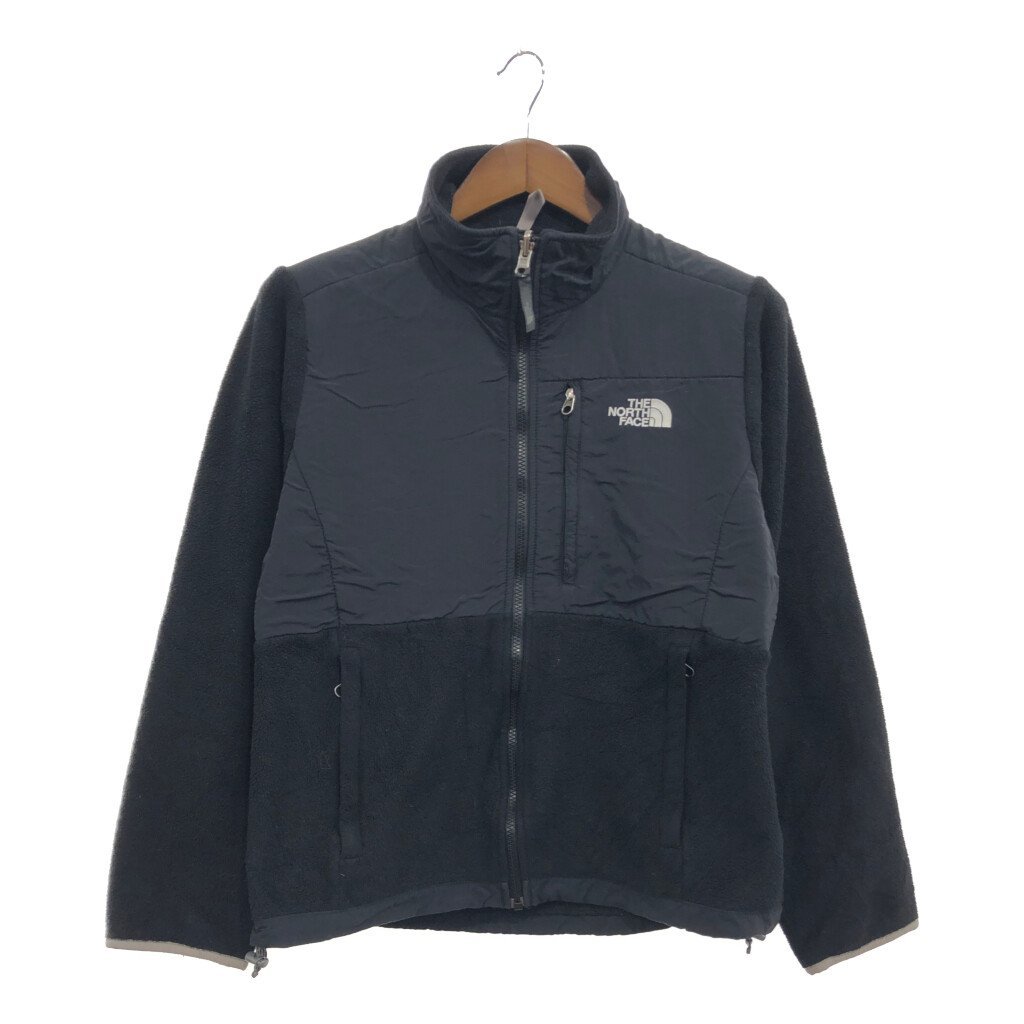 THE NORTH FACE ノースフェイス デナリジャケット POLARTEC ポーラテック フリース アウトドア ブラック (レディース M) 中古 古着 P6164_画像1