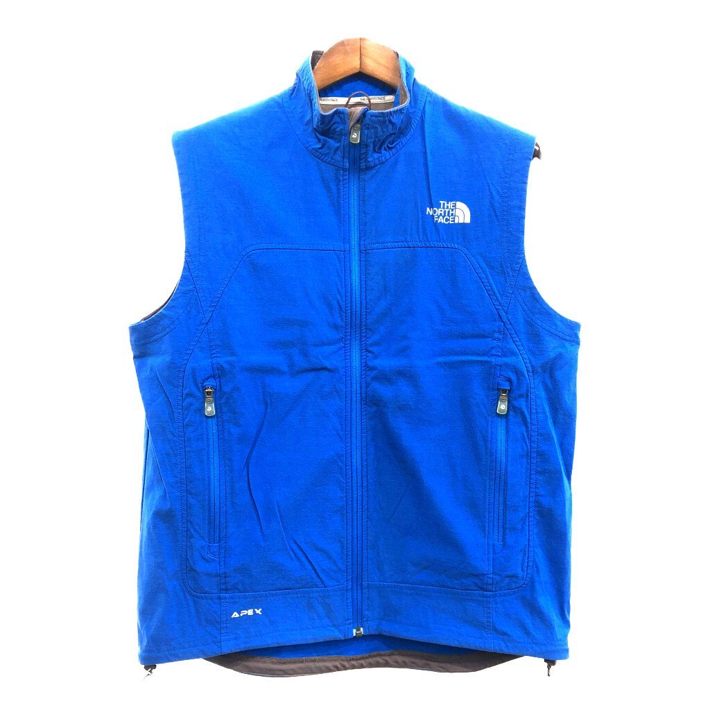 SALE///// THE NORTH FACE ノースフェイス フライトシリーズ ナイロンベスト アウトドア キャンプ ブルー (メンズ L) P4234_画像1