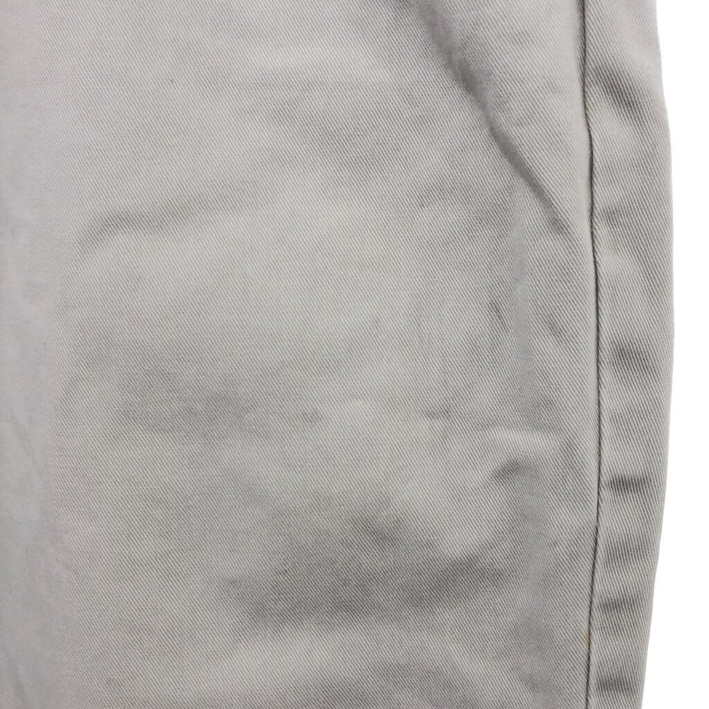 90年代 Polo by Ralph Lauren ポロ ラルフローレン PRESTON PANT チノパンツ 大きいサイズ ベージュ (メンズ 36/30) 中古 古着 P6304_画像3