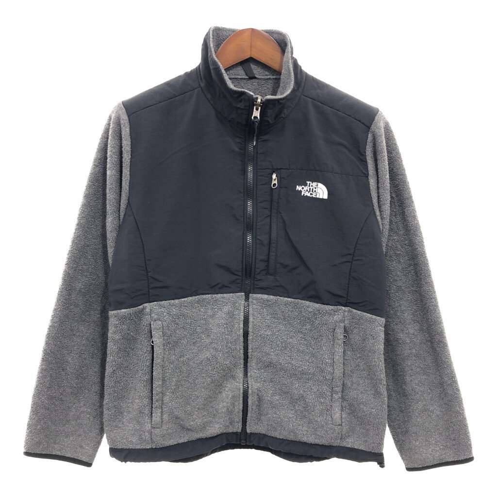 THE NORTH FACE ノースフェイス デナリジャケット POLARTEC ポーラテック フリース 防寒 アウトドア グレー (レディース L)中古 古着 P6510