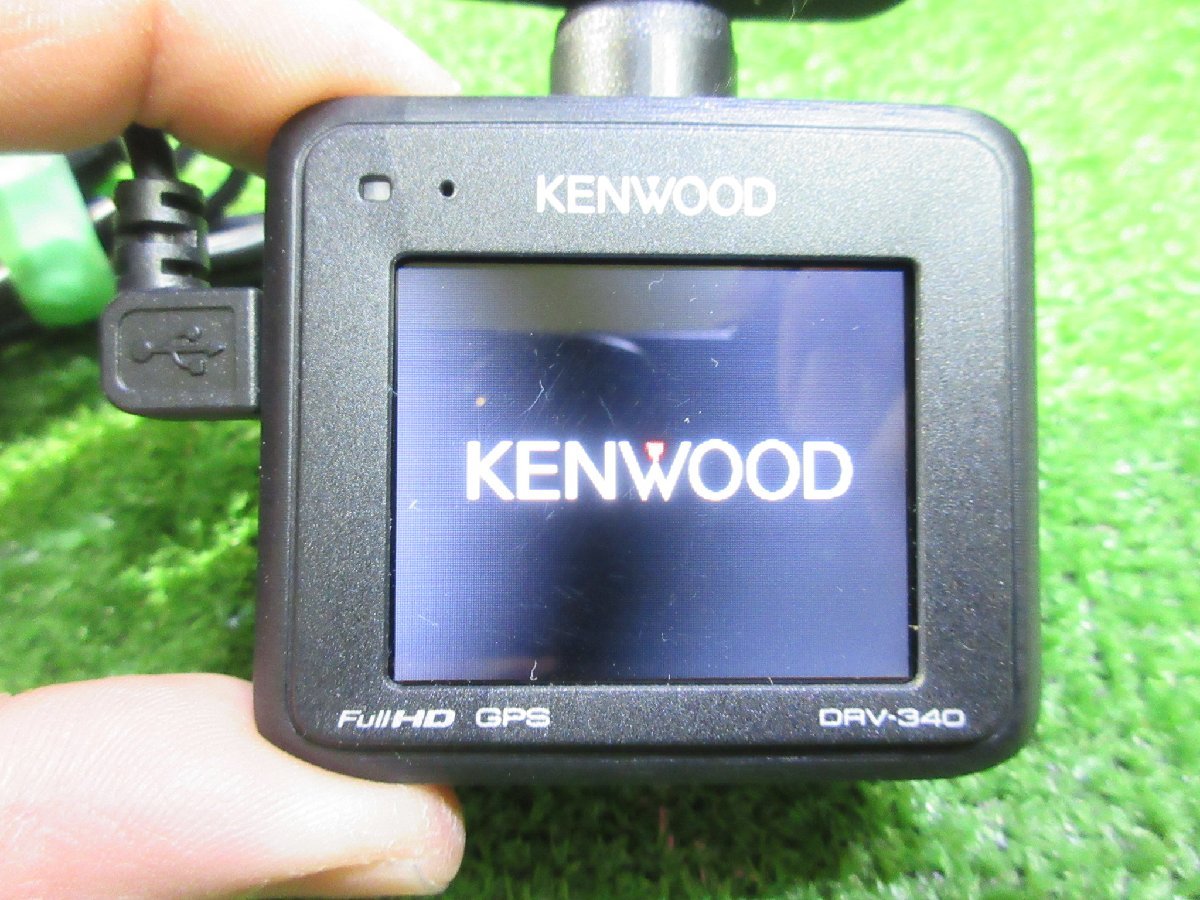 ケンウッド DRV-340 ドライブレコーダー ドラレコ 通電確認済み マイクロSD欠品　※ 画像参照　　2024.1.18.Y.4-A19　24010125_通電確認済みです