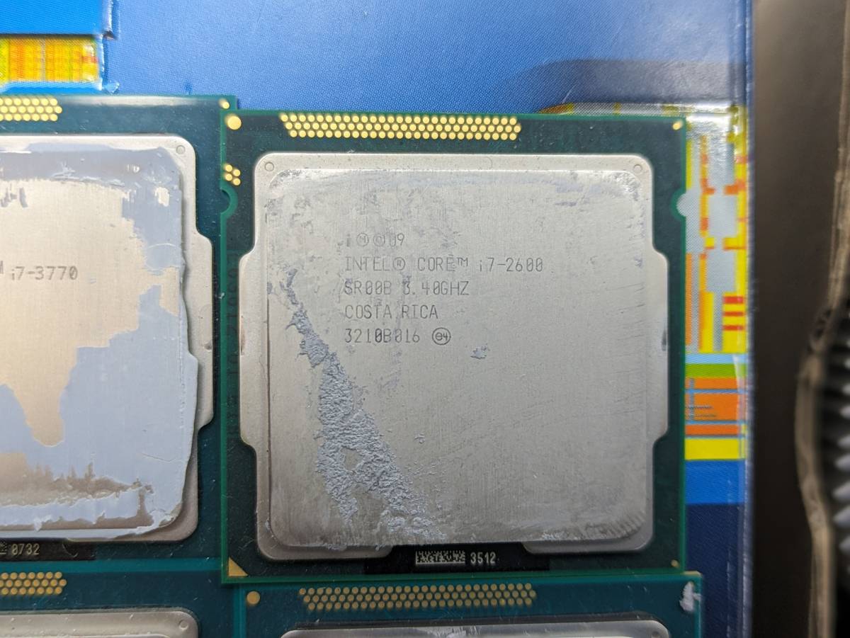 5個セット　intel インテル CPU core i7 3770/2600_画像3