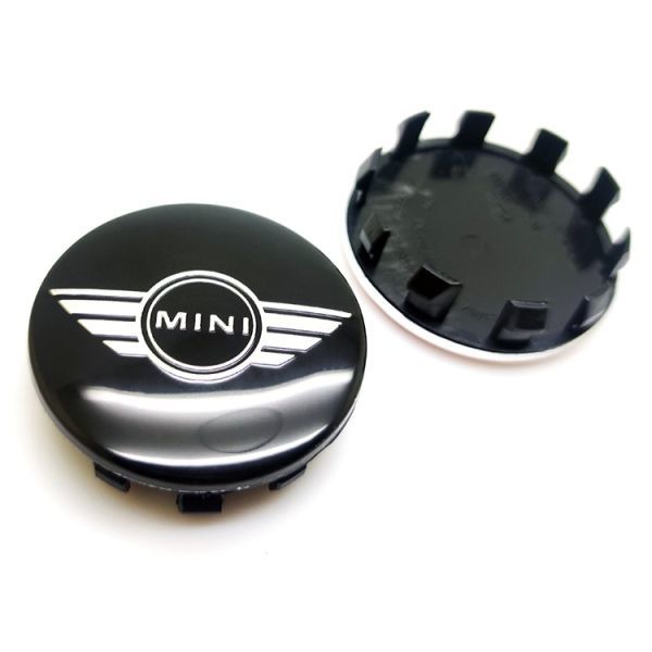 MINI ミニ センターキャップ 56mm ブラック ウィング 翼 4個セット 新品未使用 送料無料 BMW　._画像4
