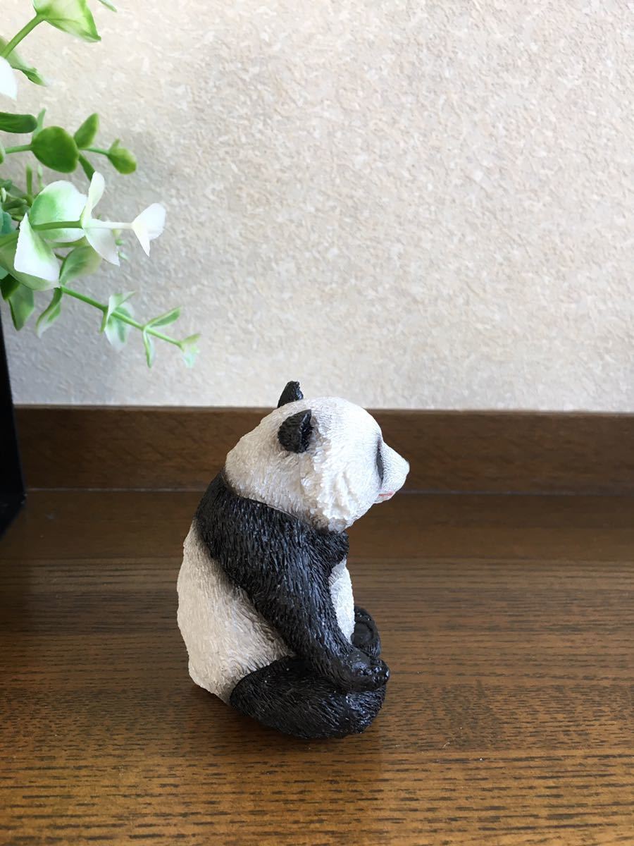パンダの置物♪パンダシリーズ　オブジェ　座禅をしているパンダさん　座禅パンダ　_画像5