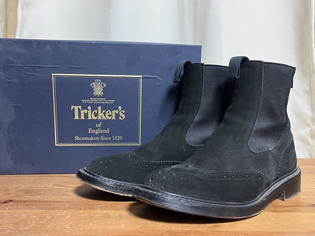 Trickers Tricker's トリッカーズ サイドゴア スウェード UK7.5