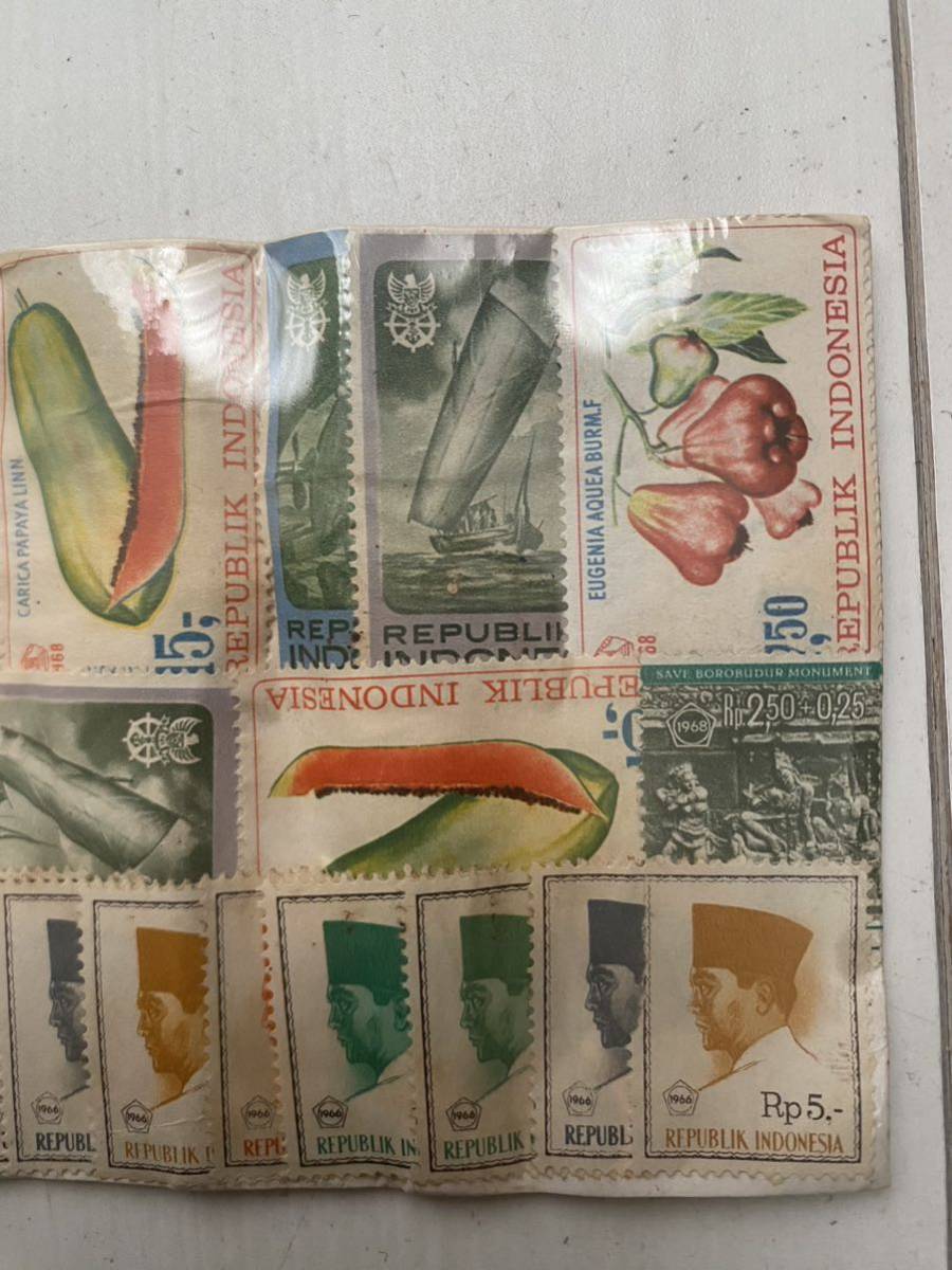 希少 ASIA アジア インドネシア モンゴル インド postage stamp 世界 郵便 切手 スタンプ コレクション アンティーク 骨董 まとめて セット_画像10