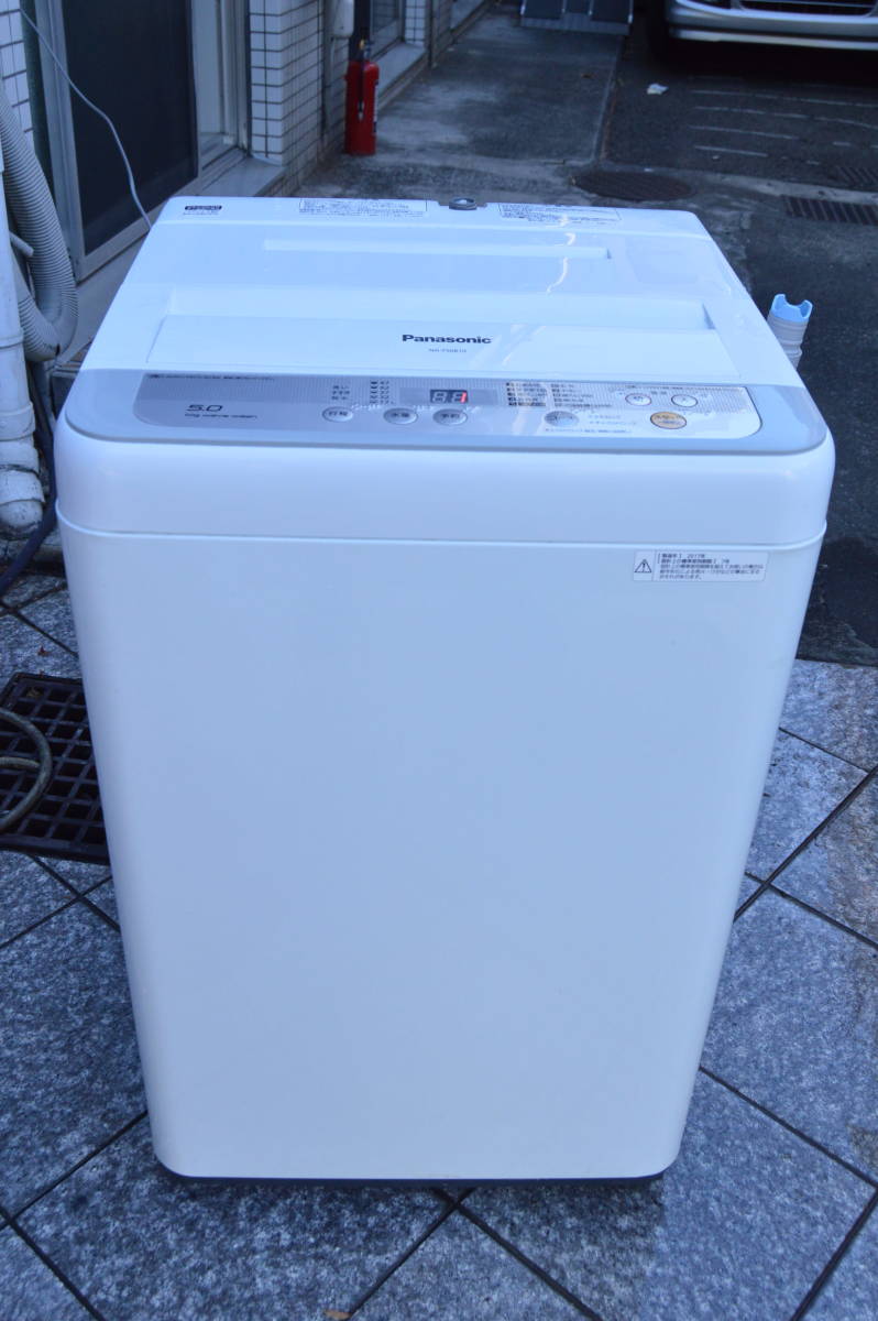 E291 1000円スタート 中古 動作品 パナソニック Panasonic NA-F50B10 全自動洗濯機 洗濯5kg 2017年製_画像2