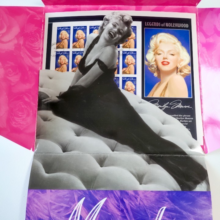 マリリンモンロー 切手シート　LEGENDS OF HOLLYWOOD　Marilyn Monroe　First Day Ceremony Program アメリカ郵政公社 1995年_画像2