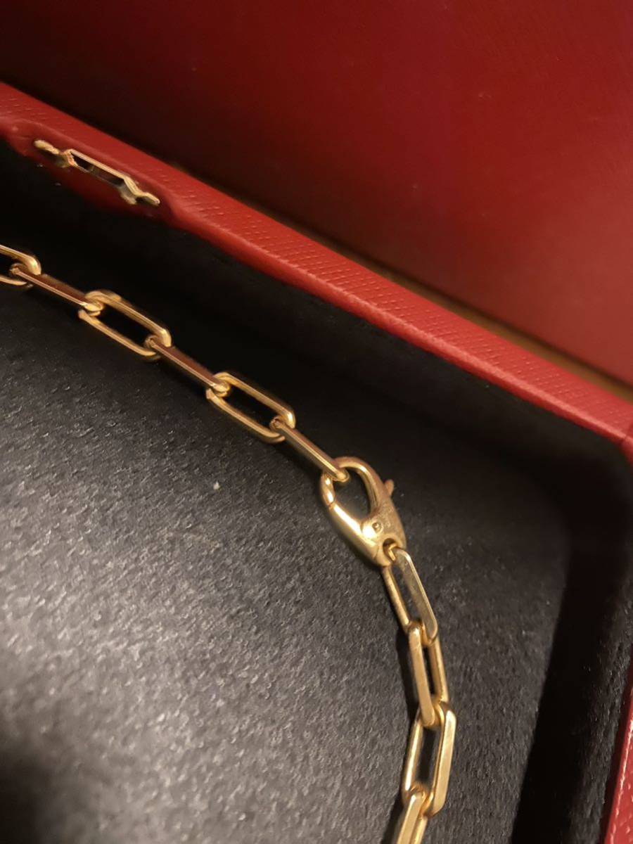 カルティエ CARTIER サントスドゥカルティエ デザインネックレス YG イエローゴールド 750 ネックレス K18 18金　エルメスシェーヌダンクル_画像3