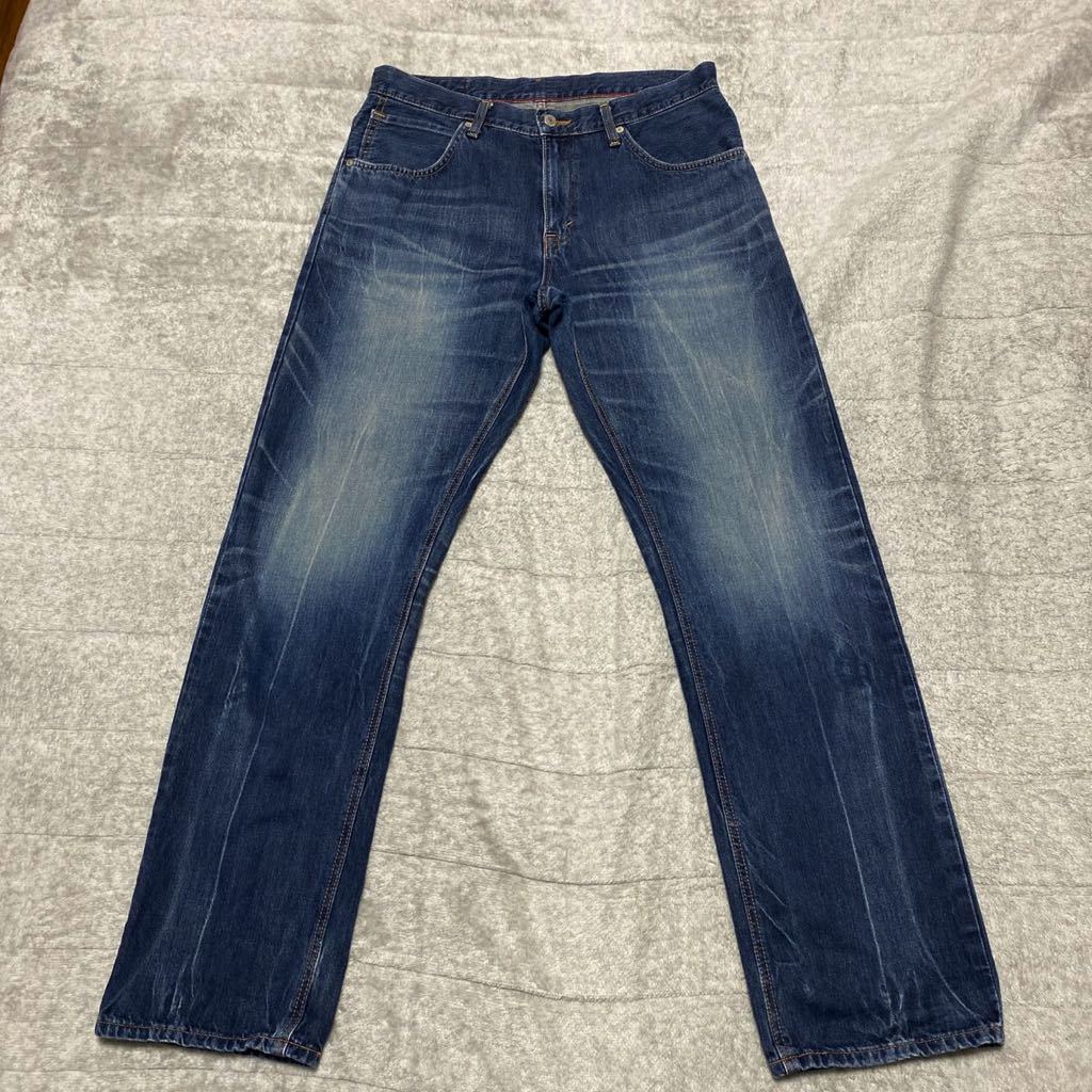 1C[ надеты немного ]EDWIN Edwin EX04 Denim джинсы ji- хлеб брюки 33 MADE IN JAPAN сделано в Японии STRAIGHT распорка дешевый 