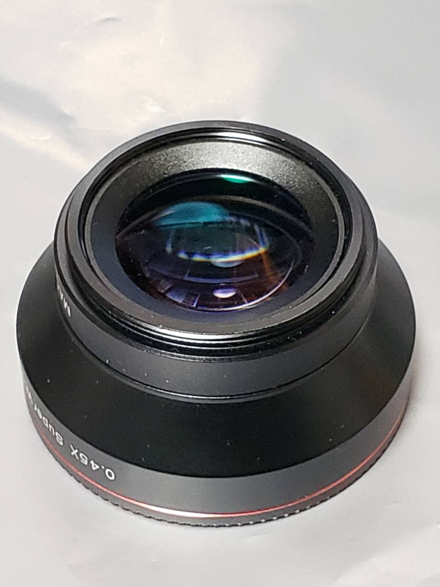 0.45x Super Wide Angle Lens スーパーワイドアングルレンズ クリーニングクロスで拭いたが誇がすぐつく まとめ取引歓迎 37㎜ LEN004の画像5