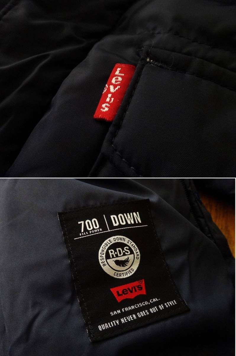 送料込 美品 リーバイス ダウン パーカ ジャケット S ネイビー 送料込 美品 リーバイス ダウン パーカ ジャケット S ネイビー