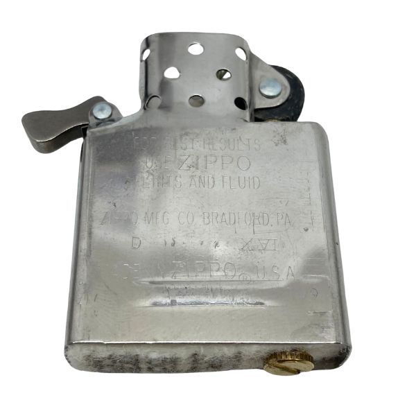 【イチオク】 ジッポー ZIPPO プラチナ Pt Five micron1932 レプリカ REPLICA セカンドリリース 鏡面 ガスライター ホイール訳有 美品 箱付_画像6