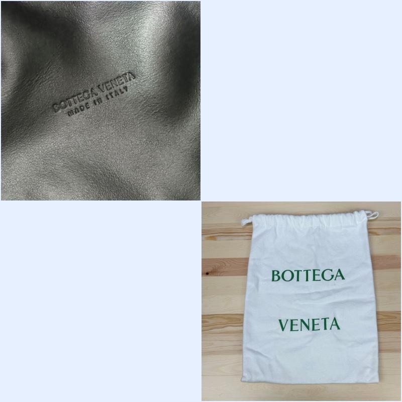 BOTTEGA VENETA ボッテガヴェネタ 巾着 スクエア パフィーポーチ ブラック_画像10