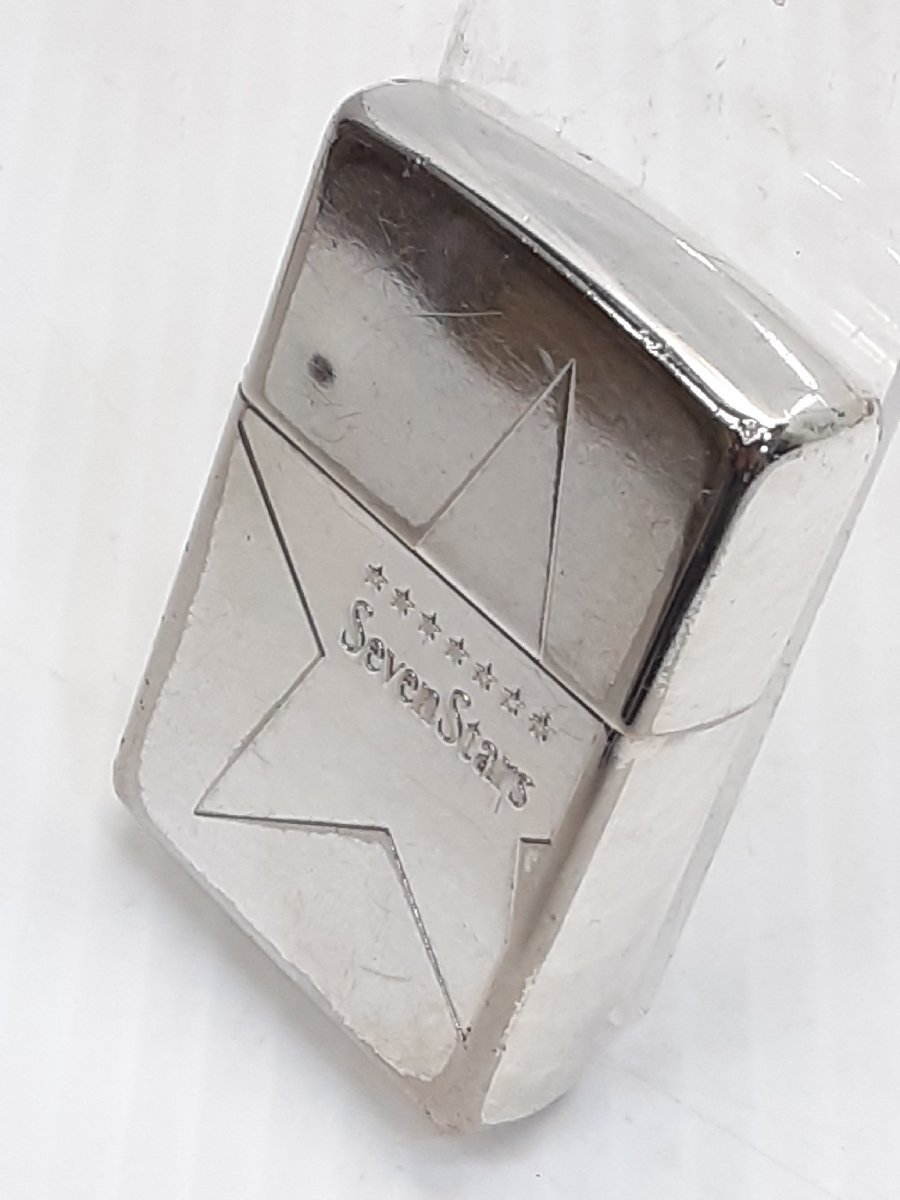 §　F5555　ZIPPO 　Seven Stars　ビッグスター　2011年製　 シリアルNo.入り　オイルライター　着火確認済み　中古_画像5