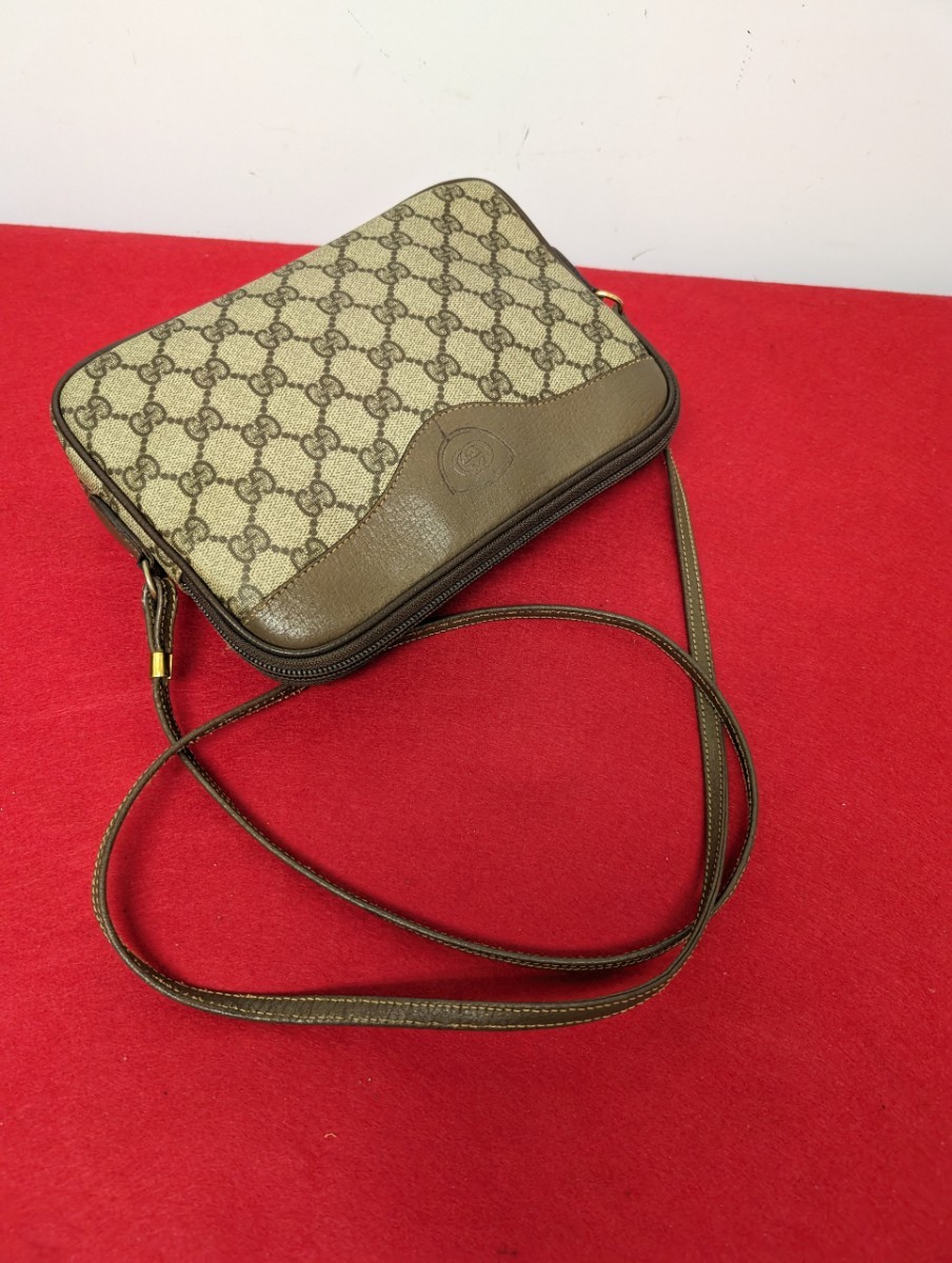 美品 極希少！Gucci GG柄ショルダーバッグ ポシェット オールドグッチ