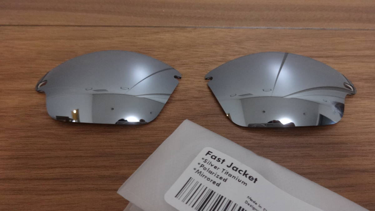 限定5セット★処分価格！！★オークリー ファストジャケット用 カスタム偏光レンズ TITANIUM Color Polarized 新品 Oakley Fast Jacket _画像1