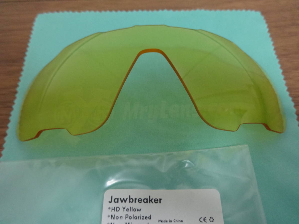 処分価格！！OAKLEY オークリー Jawbreaker ジョウブレーカー用 カスタムレンズ HD YELLOW 新品 ジョーブレーカー　ジョーブレイカー_画像1