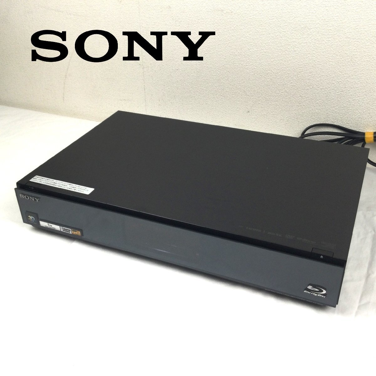 1201 SONY ソニー BDZ-AX1000 ブルーレイディスクレコーダー 2010年製 HDD内蔵1TB BD/DVD B-CASカード/リモコン無し_画像1