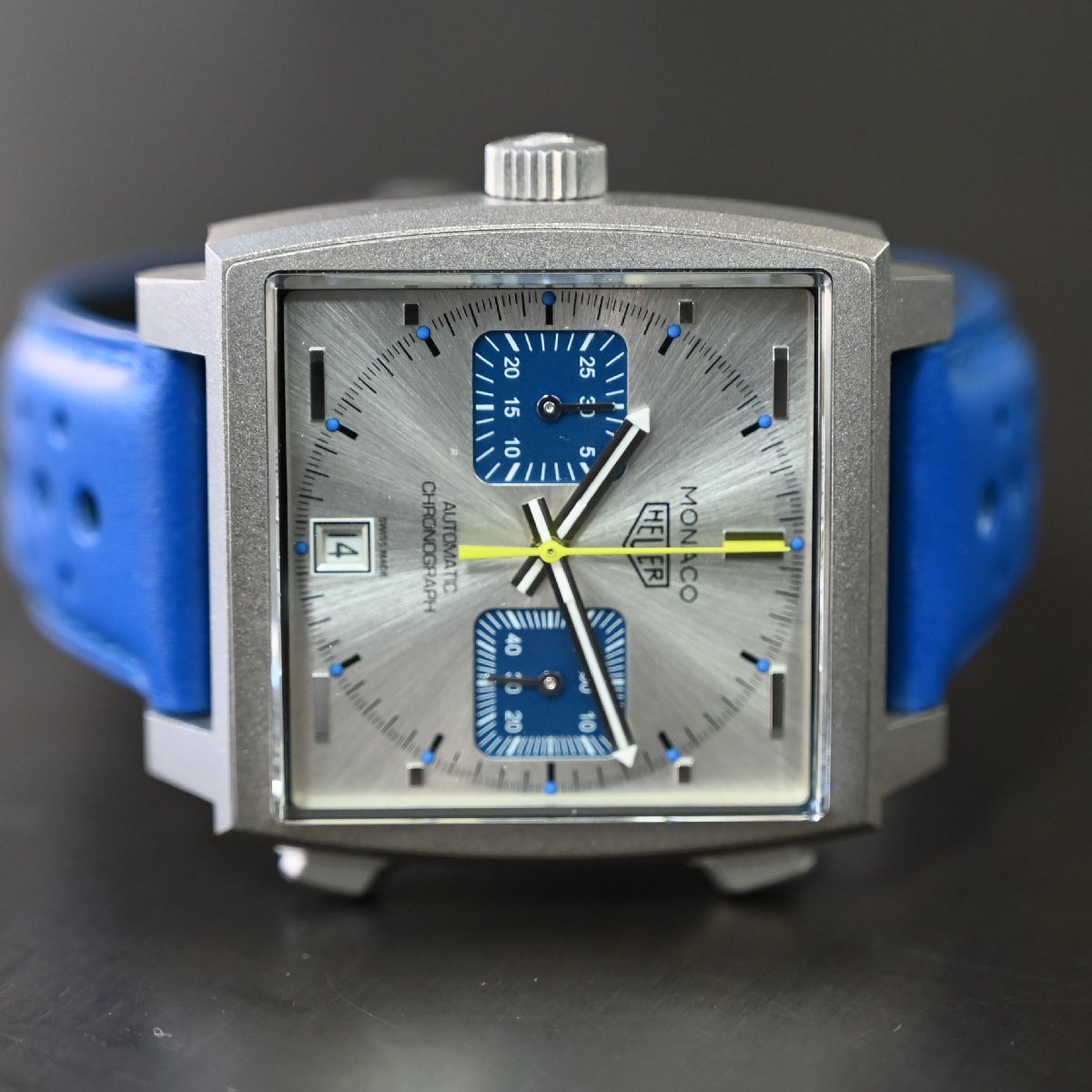 【TAG HEUER】タグホイヤー モナコ レーシング ブルーCAW218C.FC6548　中古極美品　2023年7月