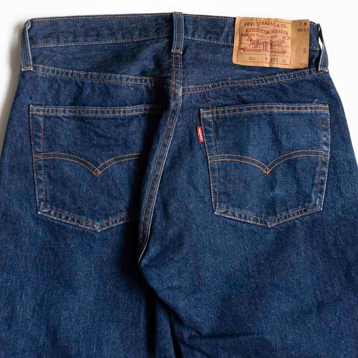 【バレンシア製/110周年記念】 LEVI'S 【 55501 / 501XX BIG E デニムパンツ 】33×36 インディゴ 555 アメリカ製 wsm 2401091_画像7