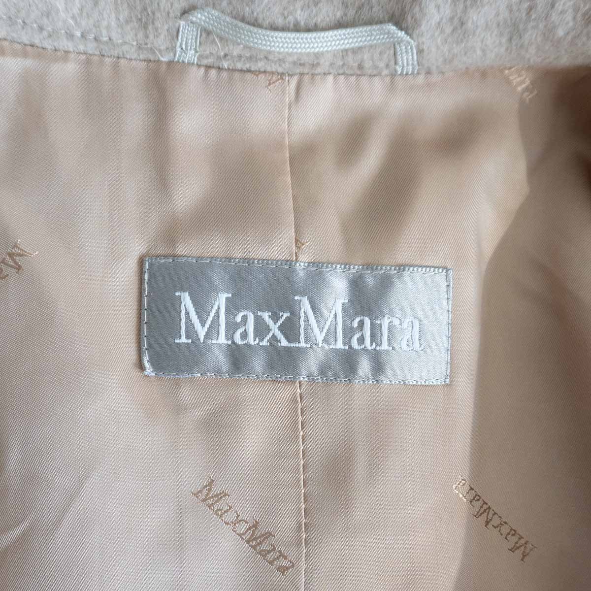 【最高級】 MAX MARA【ピュアカシミヤ ベルテッド コート】40 マックスマーラ 2401318_画像4