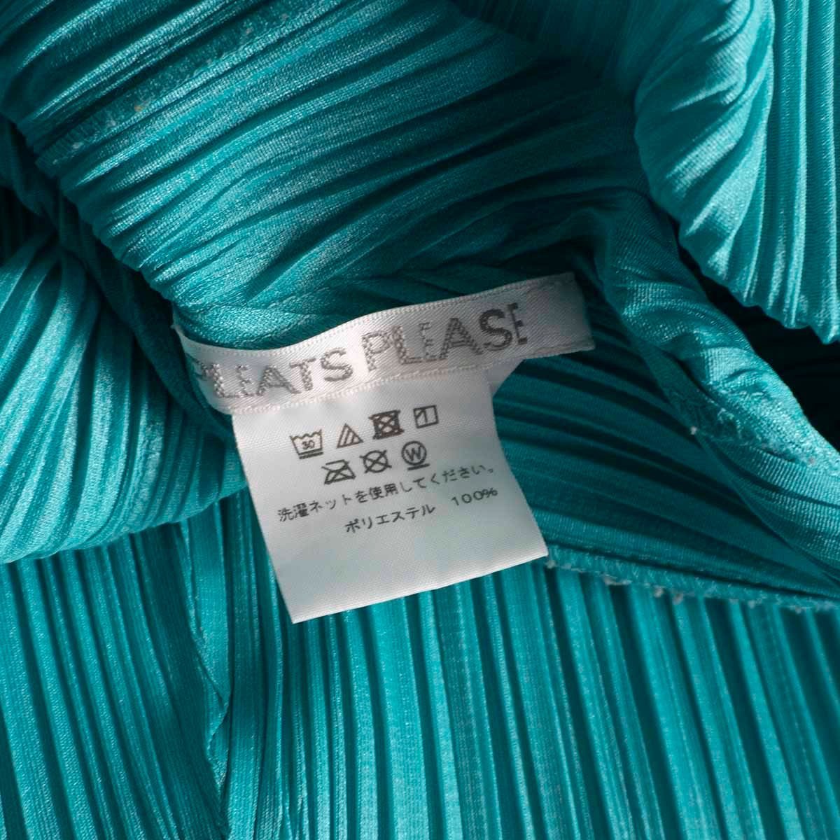 【極美品】 PLEATS PLEASE【22SS/プリーツ ワンピース】 エメラルド プリーツプリーズ ISSEY MIYAKE 2401438_画像4