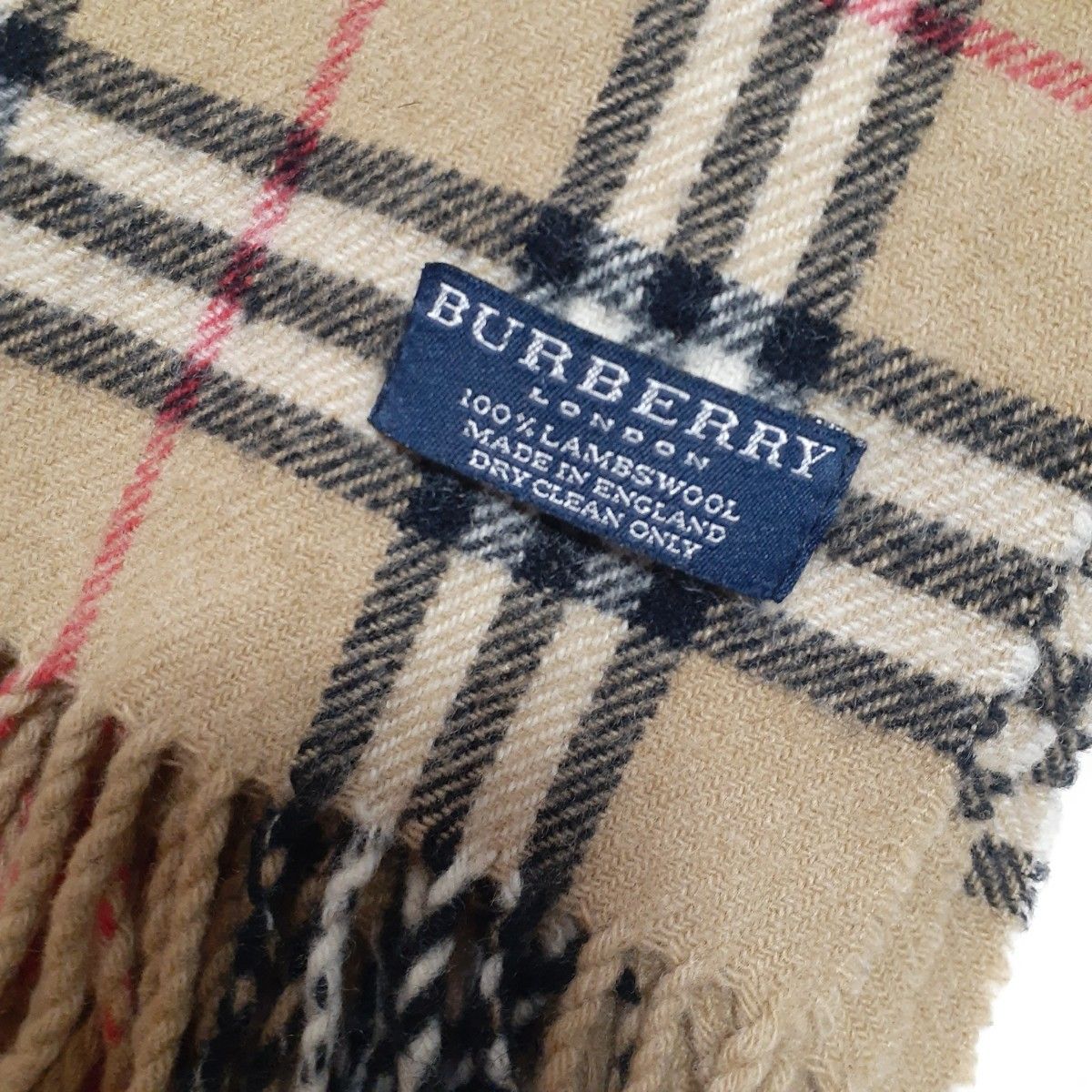 Burberry バーバリー ノバチェック 英語製 ラムウールマフラー Burberry バーバリー ノバチェック 英語製 ラムウールマフラー