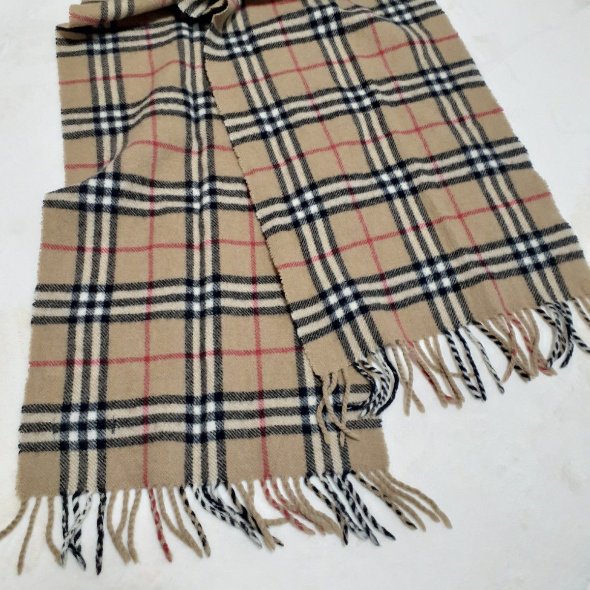 Burberry バーバリー ノバチェック 英語製 ラムウールマフラー Burberry バーバリー ノバチェック 英語製 ラムウールマフラー