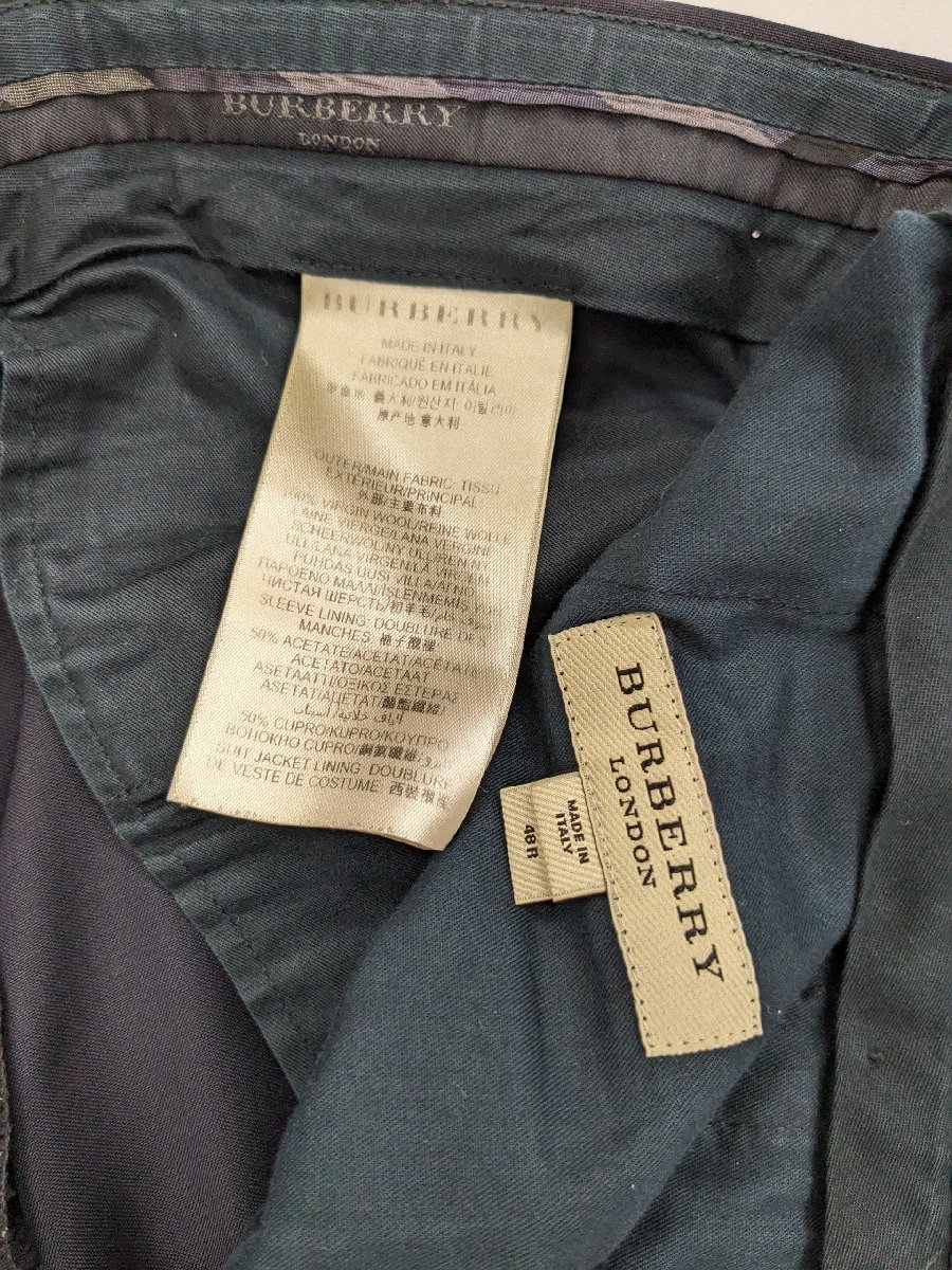 Burberry/バーバリー メンズ スーツ ネイビー 48R ジャケット パンツ セットアップ 2ボタン_画像8