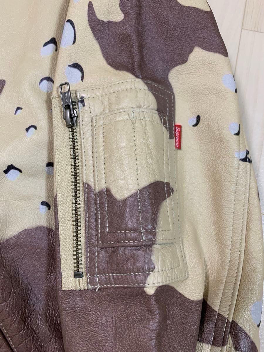 Supreme Leather MA-1 Jacket Desert Camo M｜Yahoo!フリマ（旧PayPay