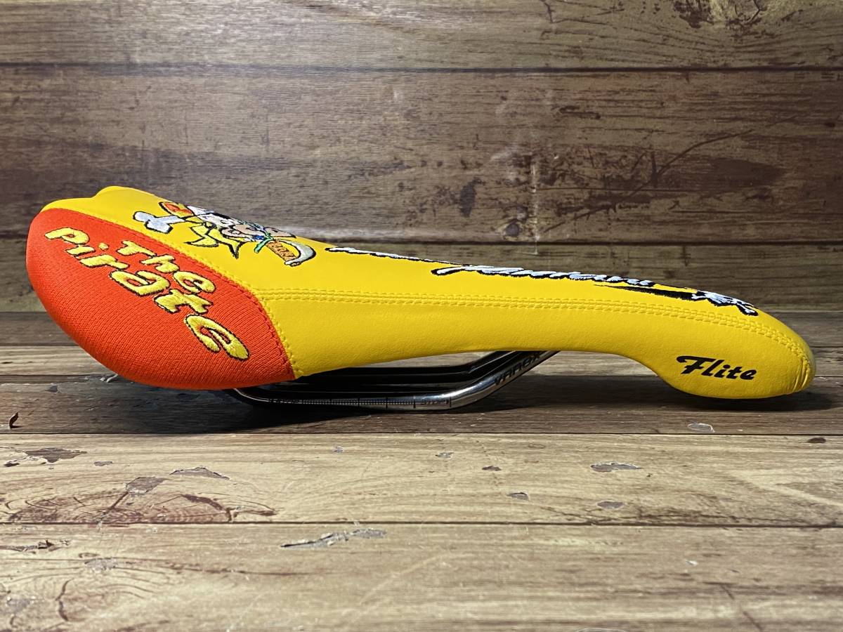 HL992 セライタリア selle ITALIA フライト Flite サドル VANOXレール パンターニ イエロー ※新車外し_画像2