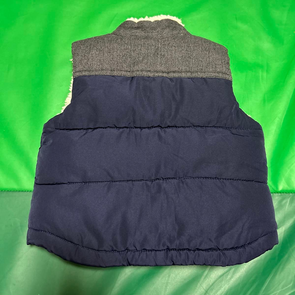 【美品】baby gap ボア　ベスト　ダウン　80cm