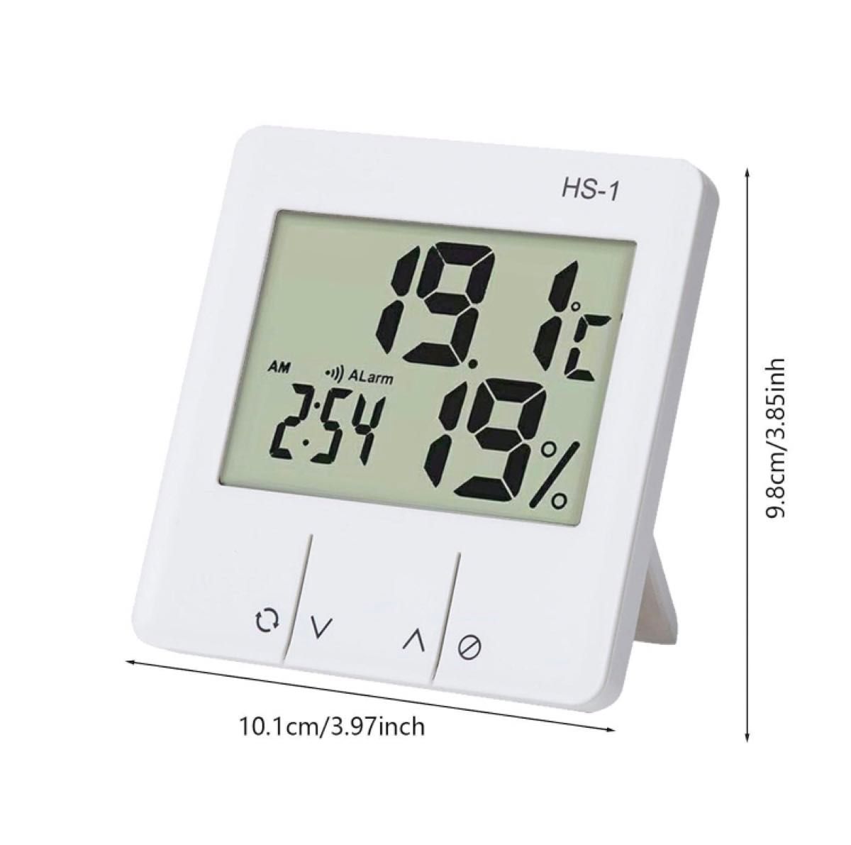 デジタル湿度計温度計、温度付き湿度モニター　家庭　ベビールーム　温室用　屋内湿度計