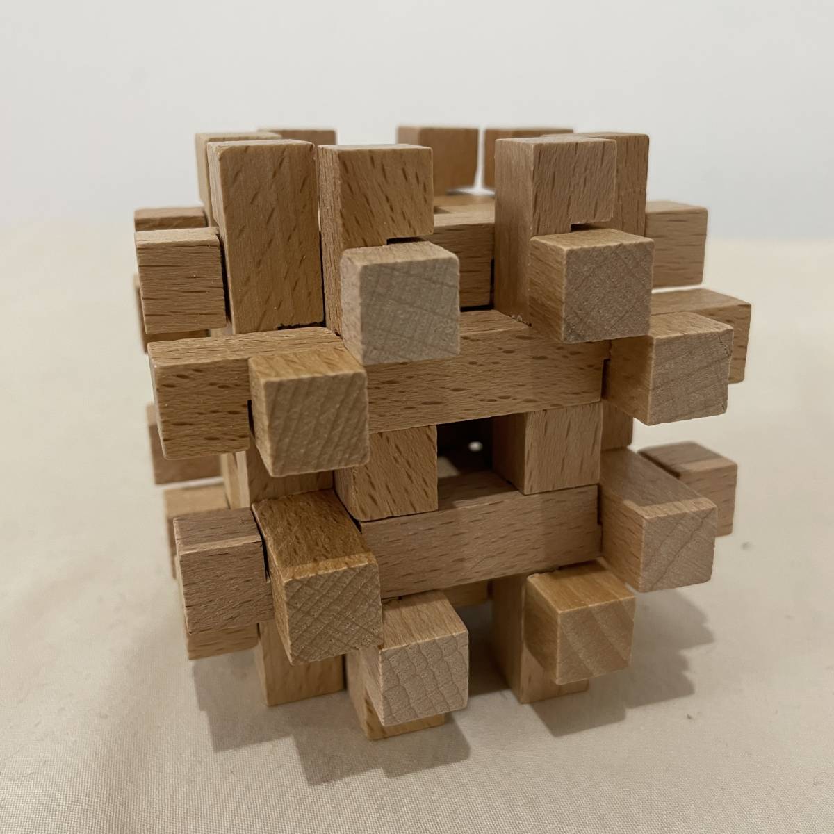 ビンテージ パズル 木製 ウッド ブロック オブジェ インテリア 雑貨 アンティーク 230610の画像4