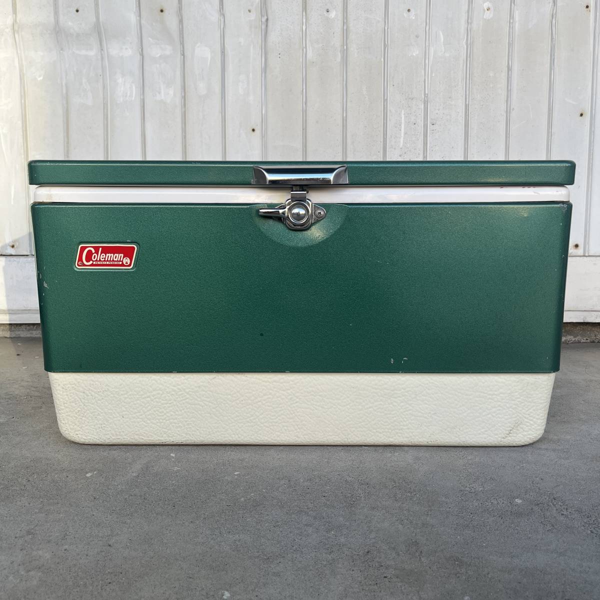  Vintage 60s 70s Coleman Coleman cooler-box steel ремень кондиционер интерьер смешанные товары античный 240127