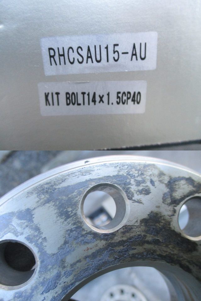 RAYS Ray sport ハブセントリック スペーサー 112-5H 15mm ハブ 66mm 2枚 M14-1.5 ボルト付き RHCSAU15 レイズ アウディ ワイドスペーサー_画像10