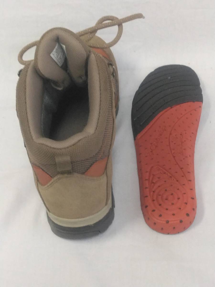 コロンビア 登山靴　24.5センチ　OMNI-TECH 防水加工　ベージュ/オレンジ_AIR FLOW インソール装着