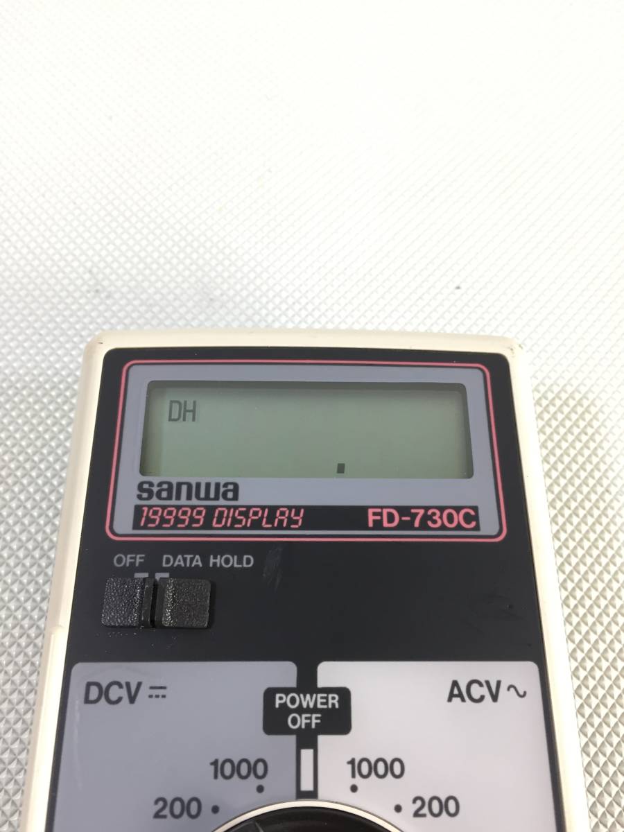 S3509○SANWA サンワ デジタルマルチテスター FD-730C 本体のみ 計測器 測定器 通電OK_画像3
