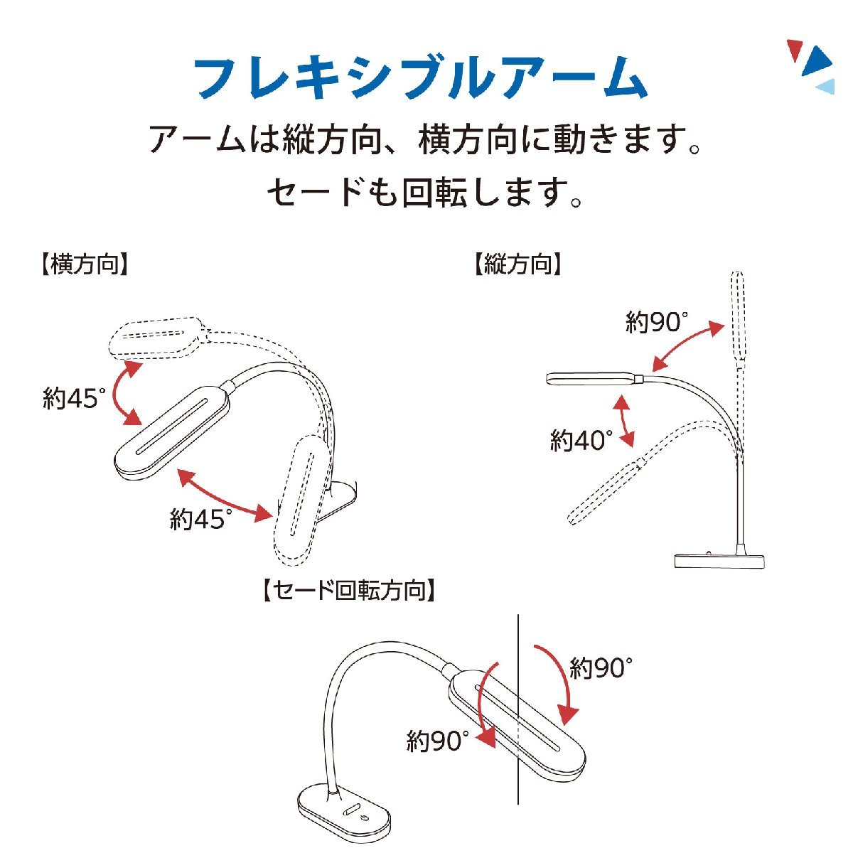 LEDデスクランプ デスクライト デスクスタンド USB電源 昼白色 スマホスタンド付き｜DS-LS12USB-W 06-3704 オーム電機_画像5