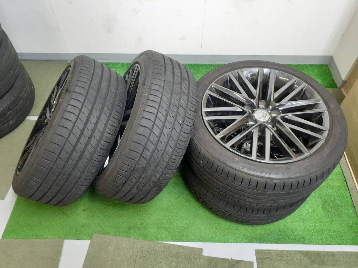 ★’21年製 210系クラウンアスリート純正AW★ スパッタリング 18×9J ET40 5穴 PCD114.3 DUNLOP LEMANS 225/45R18 売切!! _画像10