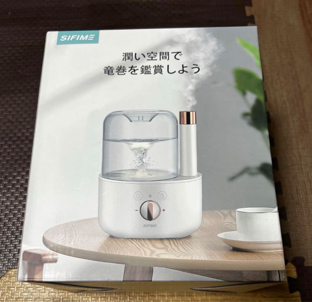 大容量 850ml 加湿器 小型 卓上 2WAY吹出口 最大16時間連続加湿