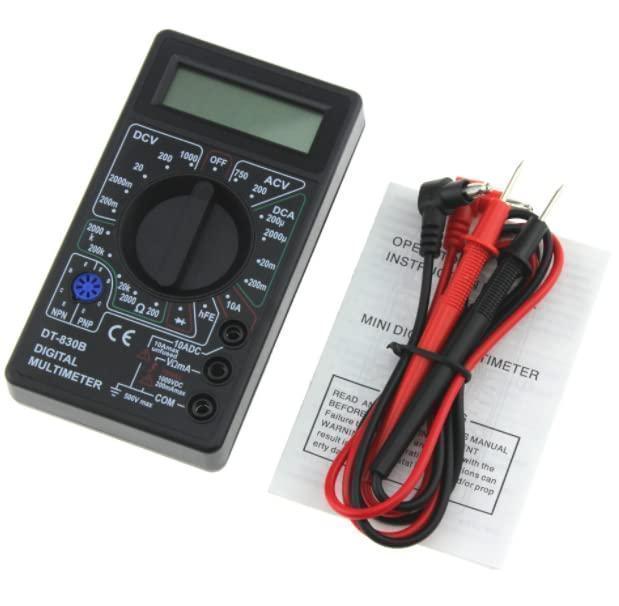 テスター 電池付き デジタルテスター マルチメーター 小型 電気 電池 測定器 電流 電圧 計測_画像2