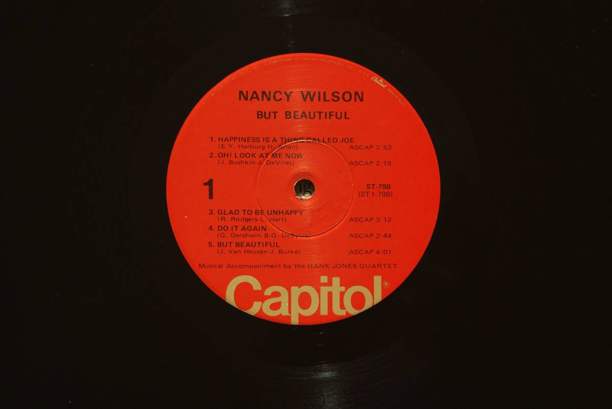 【LP】　Nancy Wilson　ナンシー・ウィルスン　 /　 But Beautiful　バット・ビューティフル　　輸入盤　　ジャケット難　_画像4