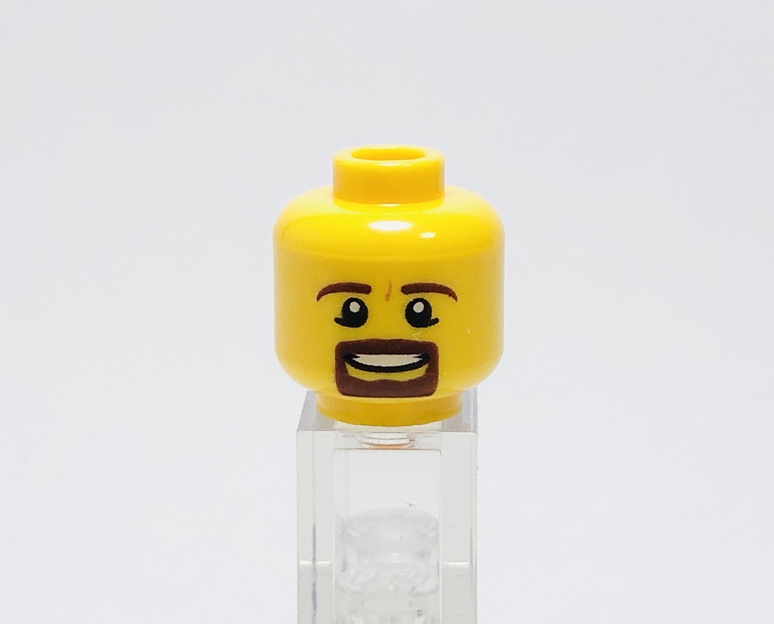 【新品未使用】レゴ LEGO ミニフィグ ヘッド 頭 20 おじさん 髭 ヒゲの画像1