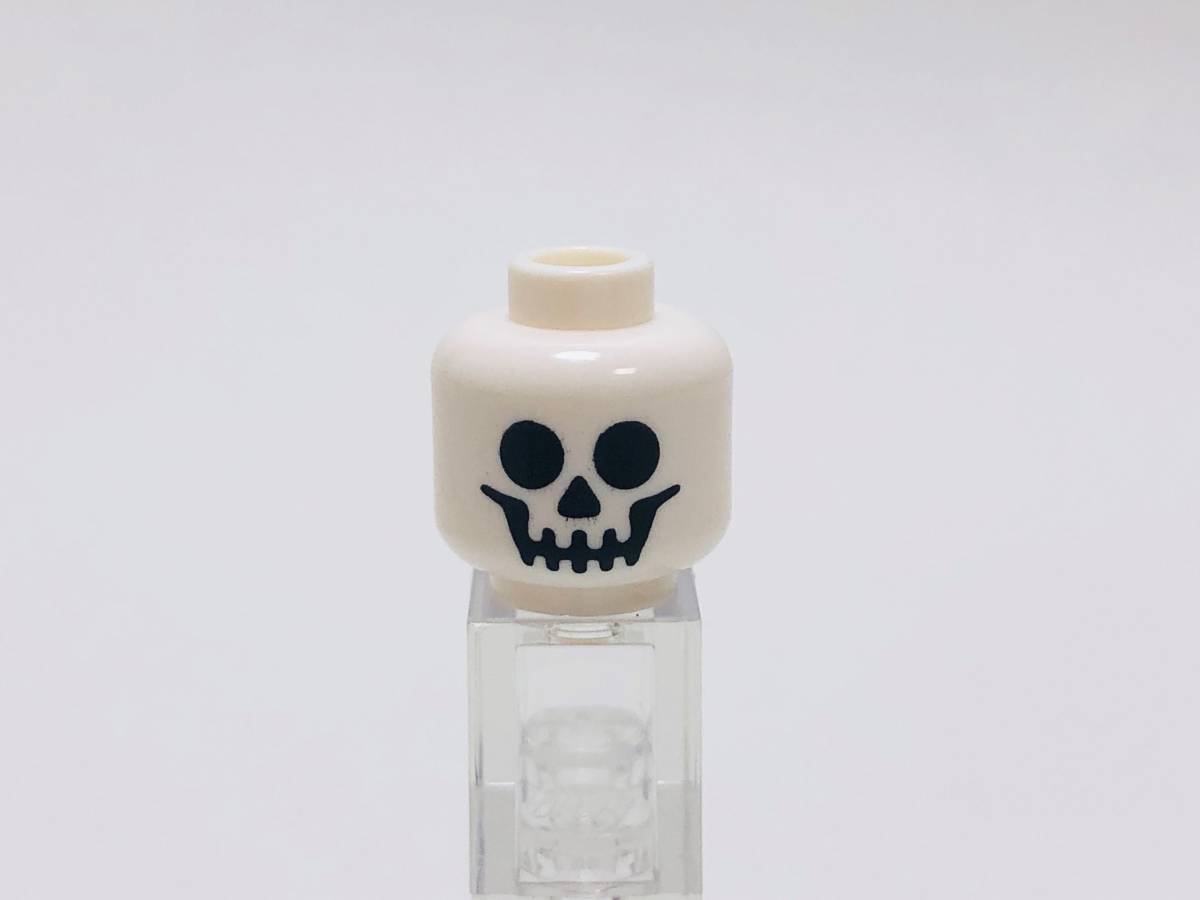 【新品未使用】レゴ　LEGO　ミニフィグ　ヘッド　頭　37 スカル　ガイコツ　骸骨_画像1