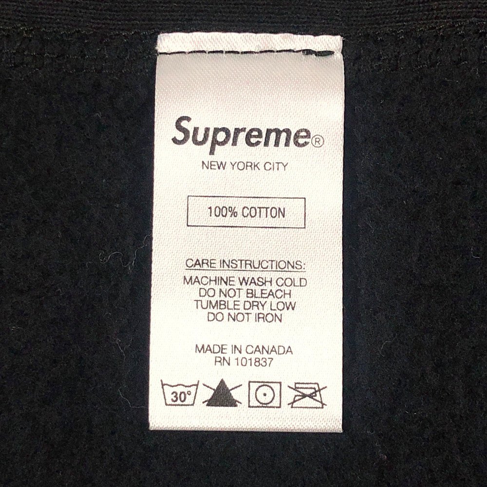 SUPREME シュプリーム 19SS Sequin Arc Hooded Sweatshirt スパンコール アーチロゴ スウェット パーカー ブラック S 正規品 / 32873_画像8